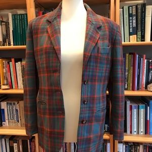Cute Gap Plaid Wool Boyfriend Blazer 80s look
